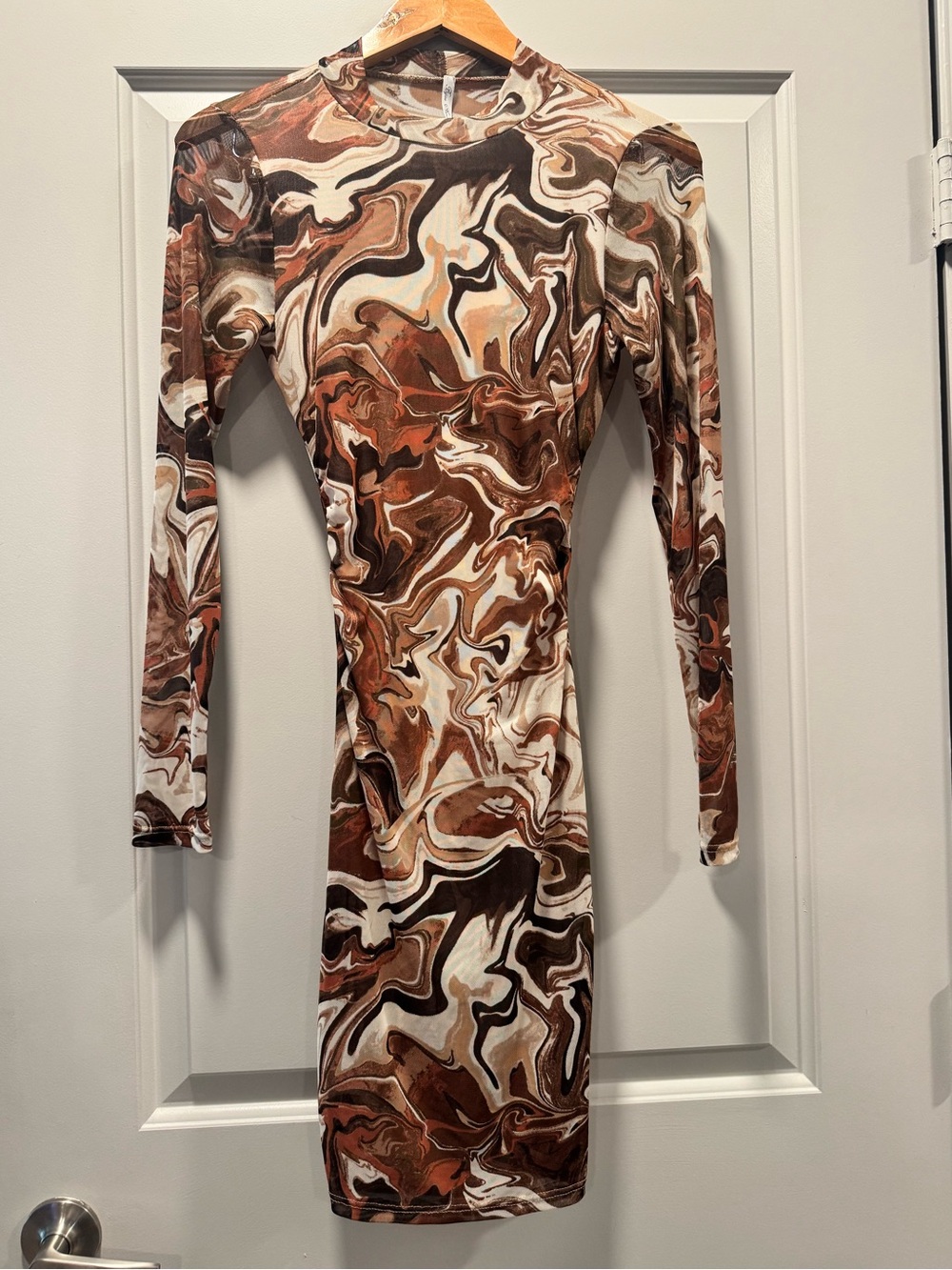 Brown Marble Dress